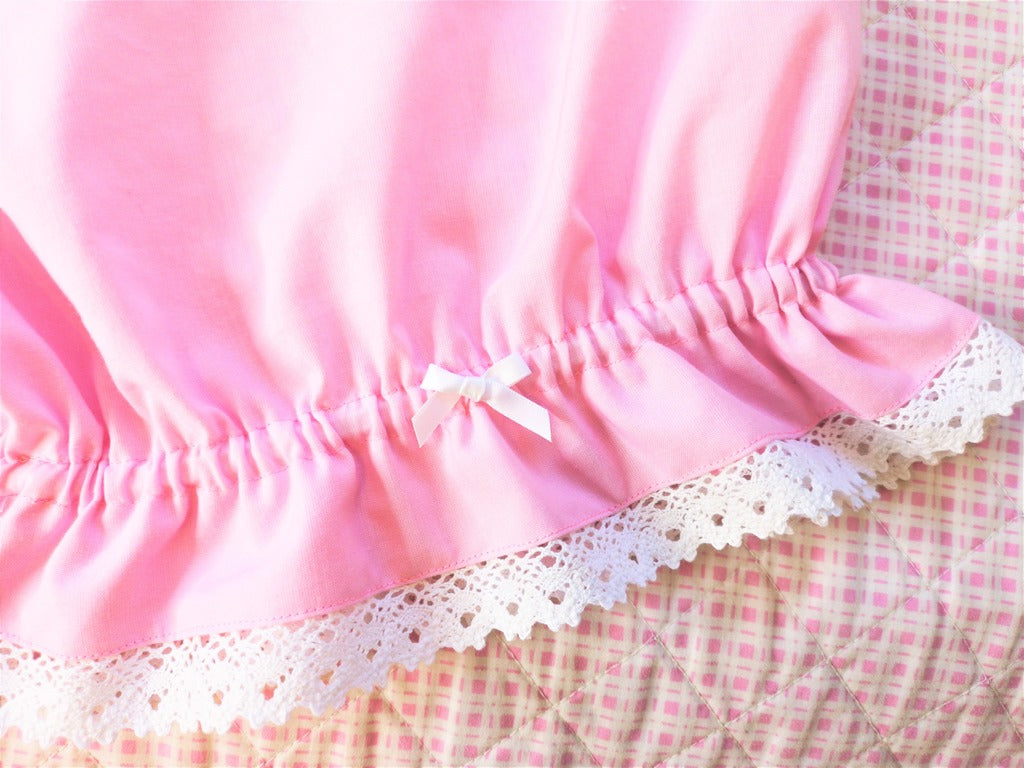 Soft Pink x White Kawaii Lolita Fairy Kei Bloomers