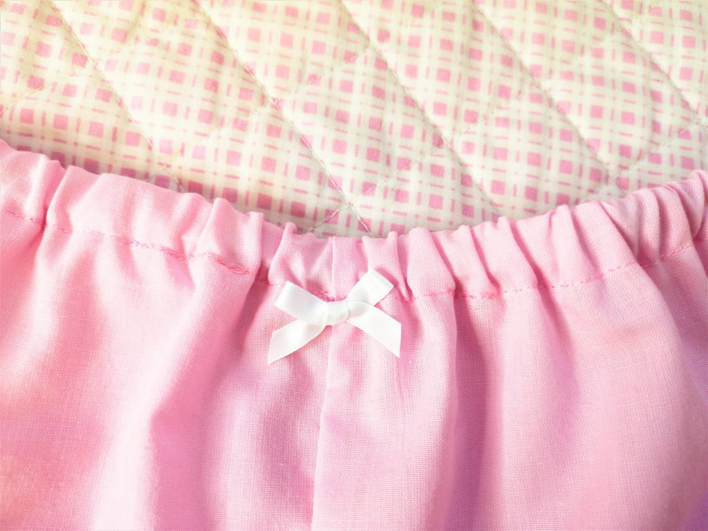 Soft Pink x White Kawaii Lolita Fairy Kei Bloomers