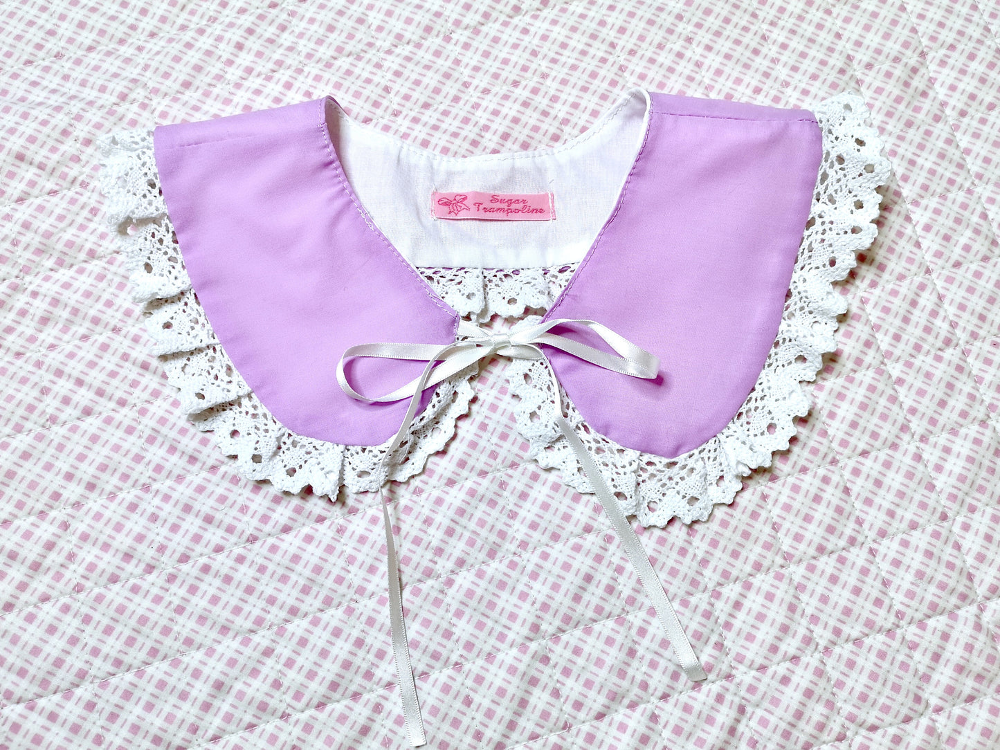 Lilac x White Kawaii Detachable Collar