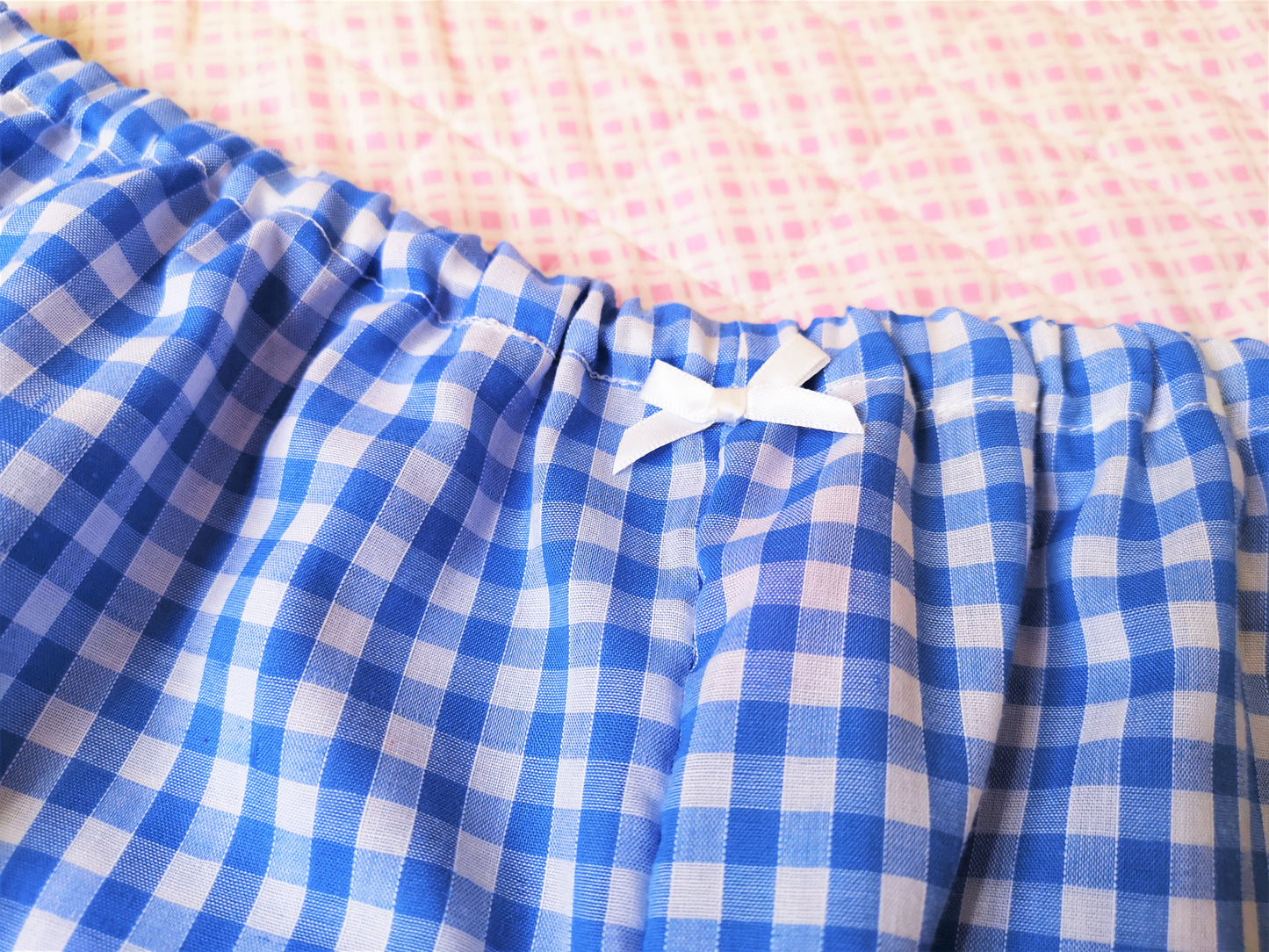 Blue Gingham Kawaii Lolita Bloomers