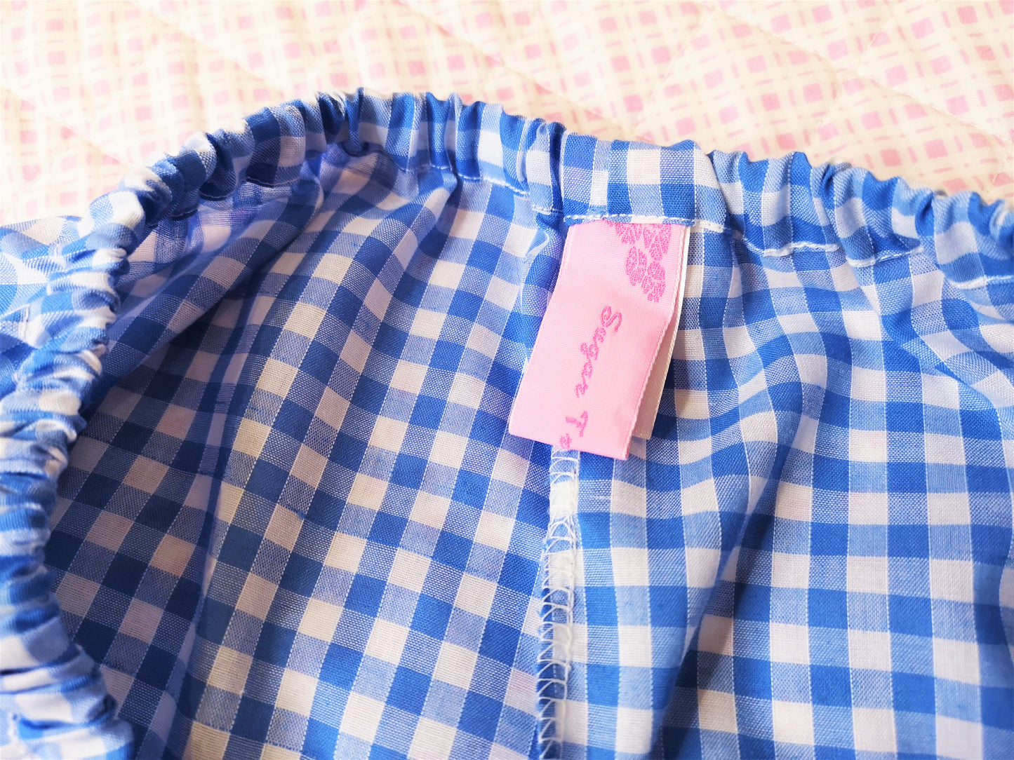 Blue Gingham Kawaii Lolita Bloomers