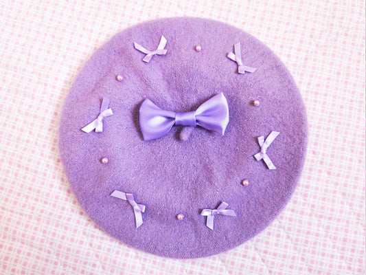 Lavender Kawaii Lolita Beret