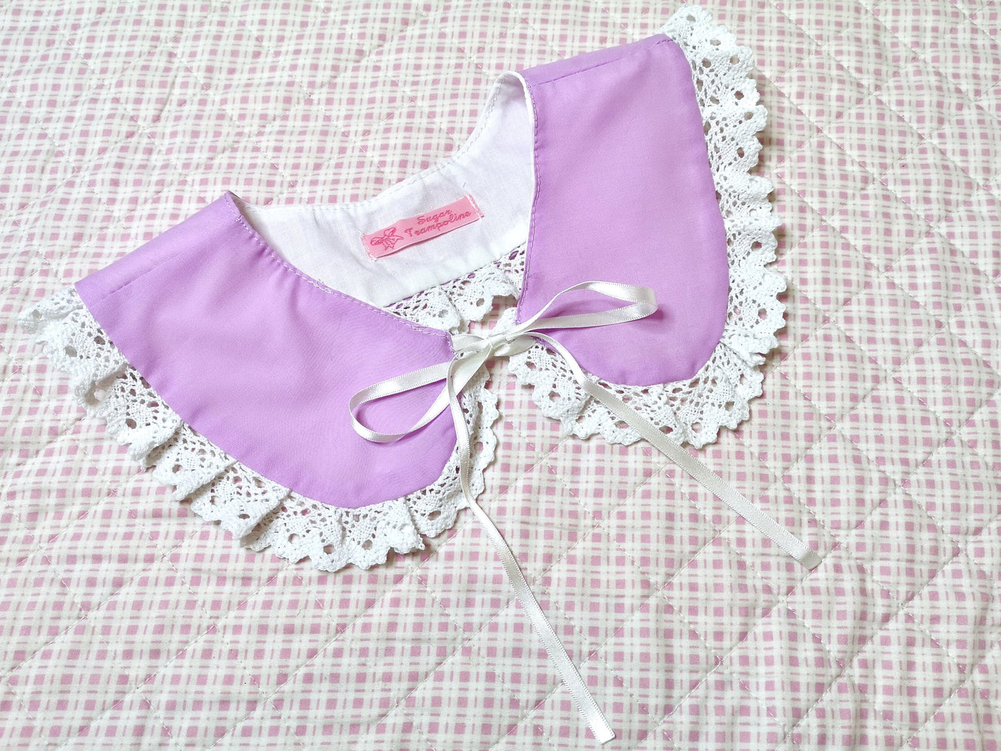 Lilac x White Kawaii Detachable Collar