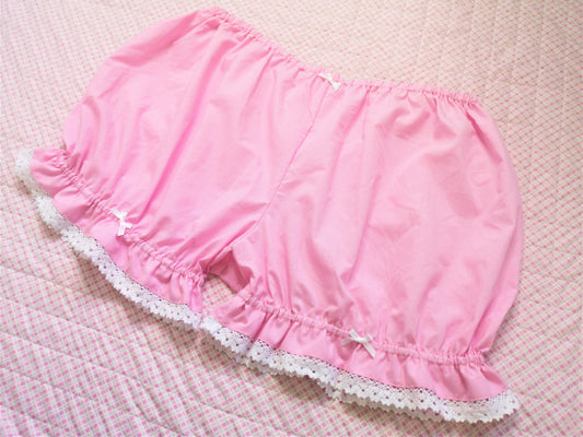 Plus Size Soft Pink Kawaii Lolita Bloomers